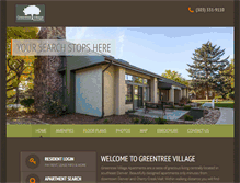 Tablet Screenshot of greentreevillage-apartments.com